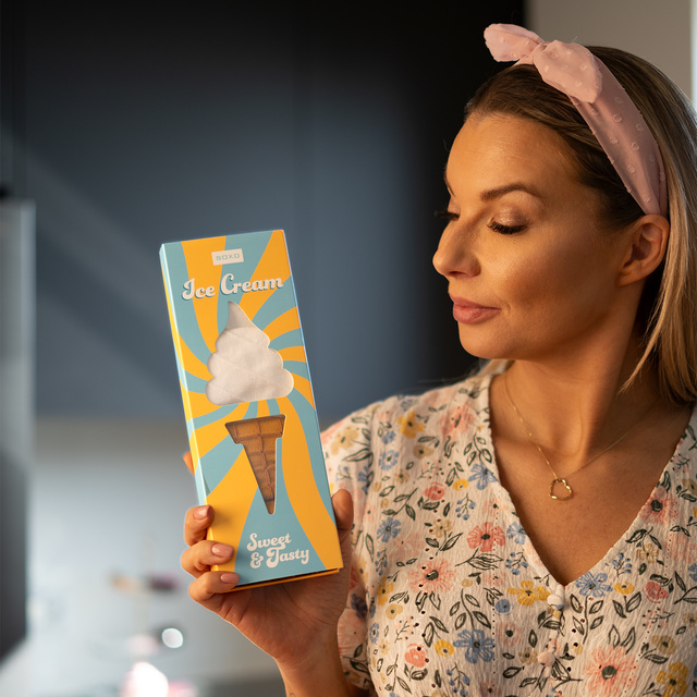 Dámske ponožky SOXO zmrzlina v kornútku - 2 páry