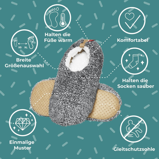 Papuče SOXO SUPER SOFT s protišmykovou podrážkou a cvočkami z PVC