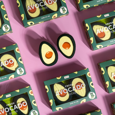 Dámske | Pánske ponožky SOXO | Avokádo v krabičke