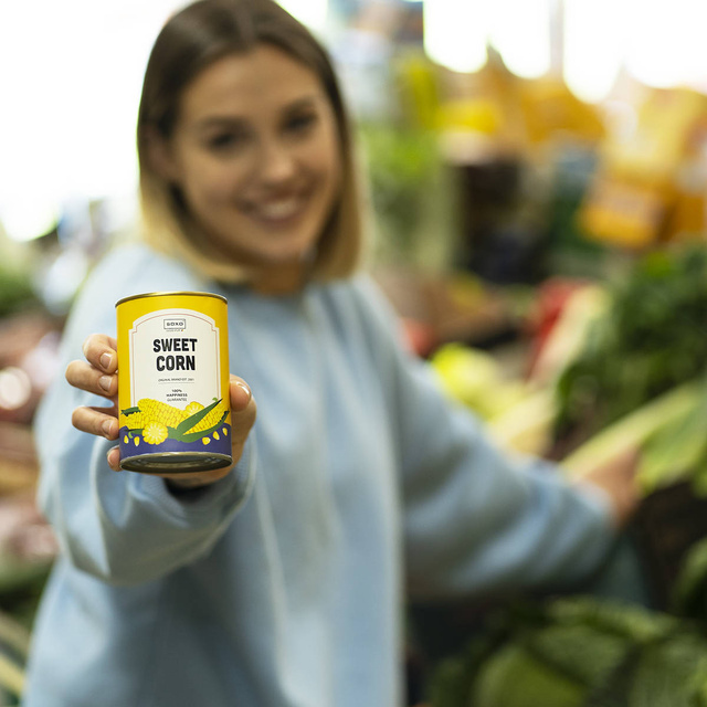 Dámske ponožky SOXO kukurica v plechovke