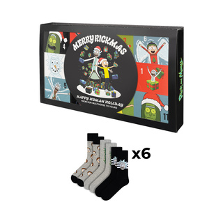 Adventný kalendár s Ponožkami Rick and Morty 6-pack