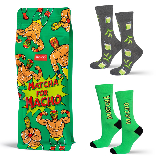 Pánske ponožky SOXO Matcha - 2 páry