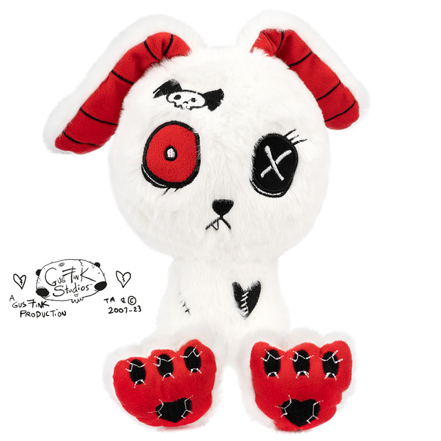 Maskot Gus Fink biela mačka Numb x Bunny