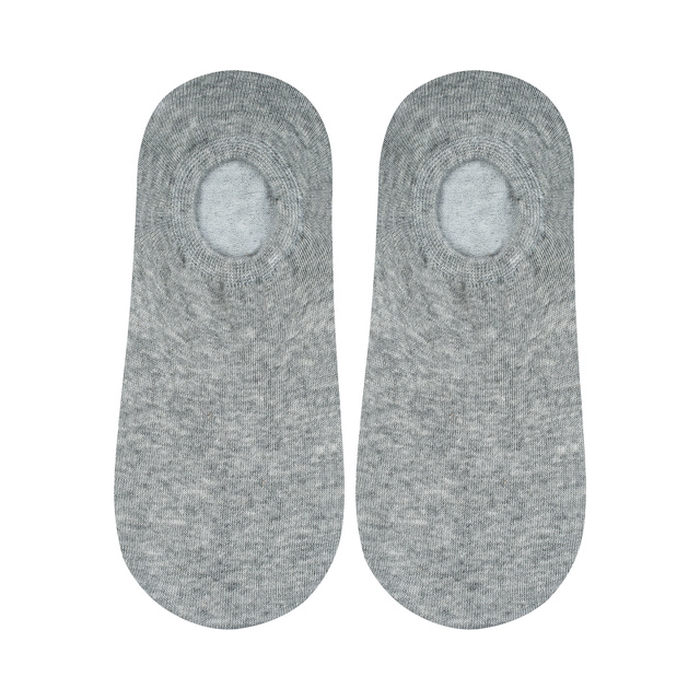 Klasické sivé pánske ponožky SOXO so silikónom bavlnené elegantné