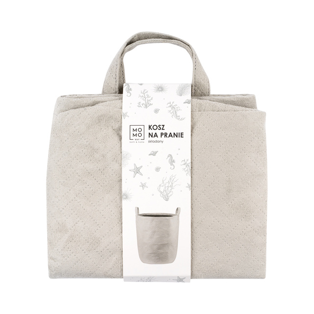 Kôš na bielizeň Momo Way sivý 35x40 cm