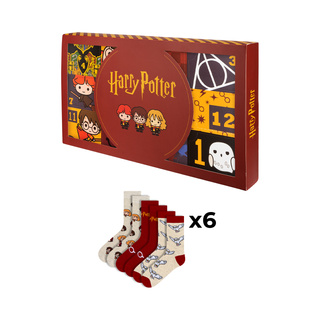 Adventný kalendár s Ponožkami Harry Potter 6-pack