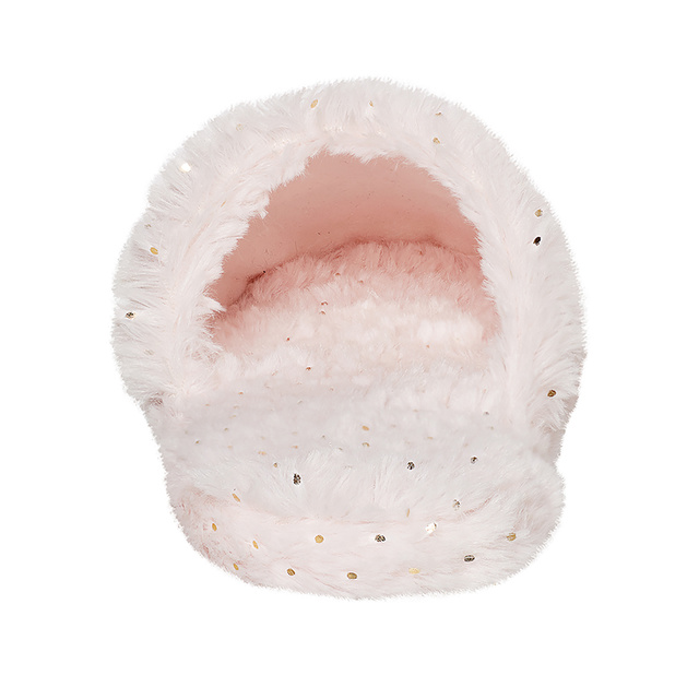 Ružové nadýchané dámske papuče SOXO s tvrdou TPR podrážkou koruna