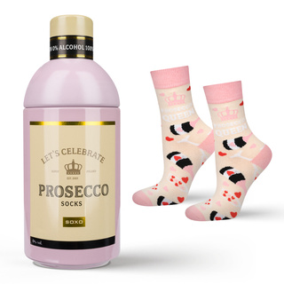 Dámske ponožky SOXO Prosecco vo fľaši