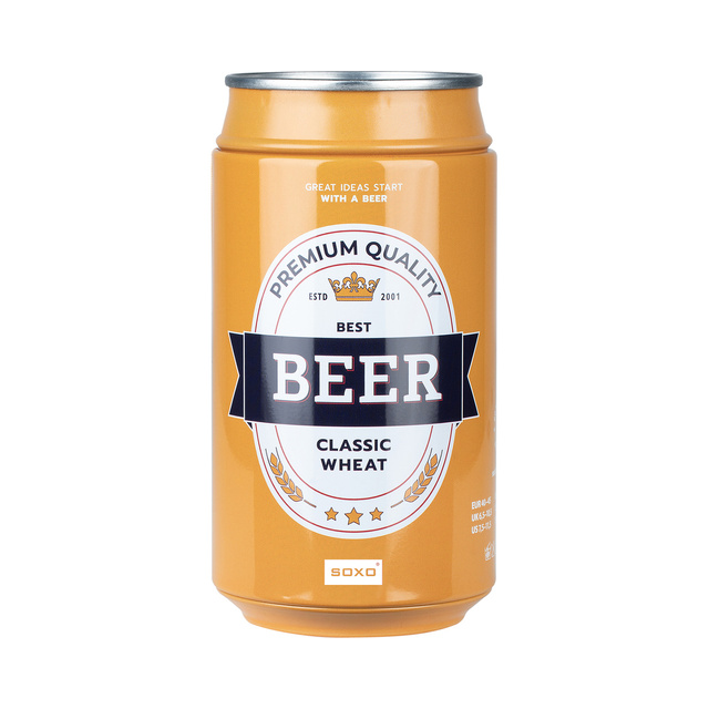 Farebné pánske ponožky SOXO klasické pšeničné pivo v plechovke