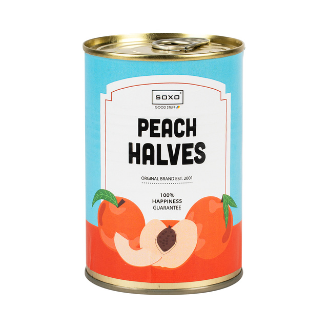 Farebné dámske ponožky SOXO broskyne v plechovke