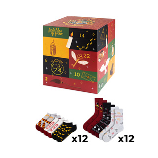 Adventný kalendár s ponožkami Harry Potter 24-pack