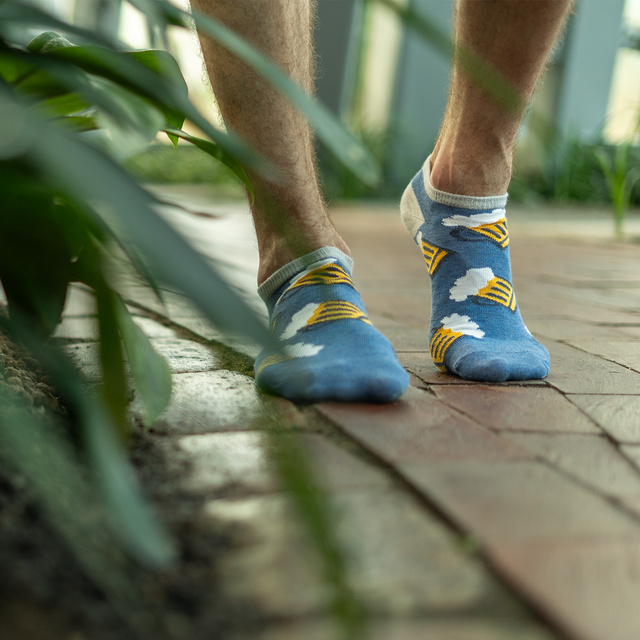 Sada 6x Pánske ponožky SOXO GOOD STUFF v krabičke na pizzu