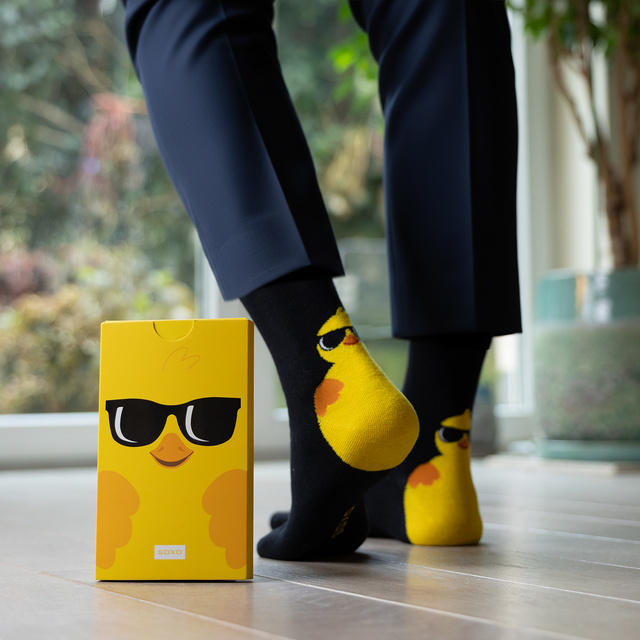 Ponožky v darčekovej kartičke – Kurča