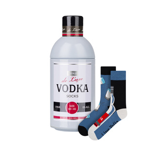 Farebné pánske ponožky SOXO GOOD STUFF Vodka vo fľaši vtipné bavlnené