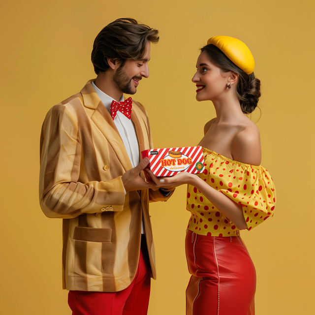 Pánske ponožky SOXO Hot Dog