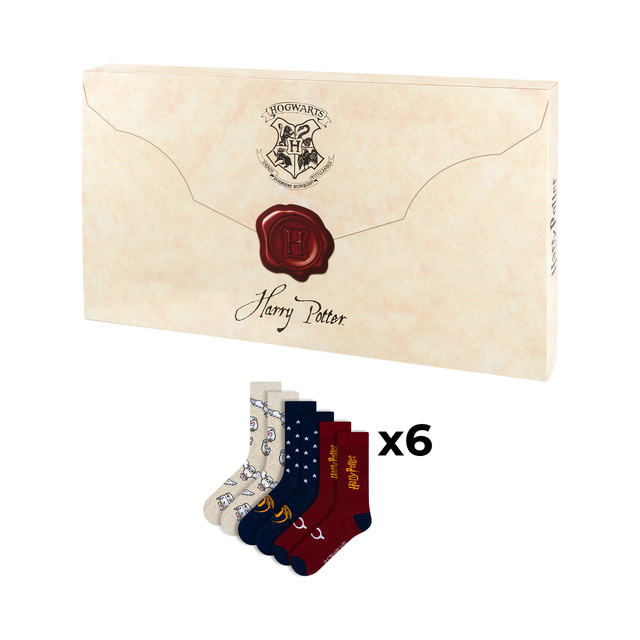 Adventný kalendár s Ponožkami Harry Potter 6-pack