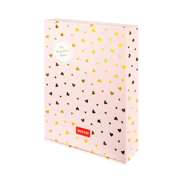 Jemné béžové dámske papuče SOXO v darčekovej krabičke s nálepkami