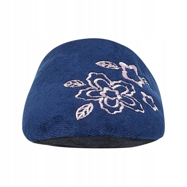 OUTLET Dámske šľapky tmavomodrej farby s SOXO výšivkou s tvrdou TPR podrážkou