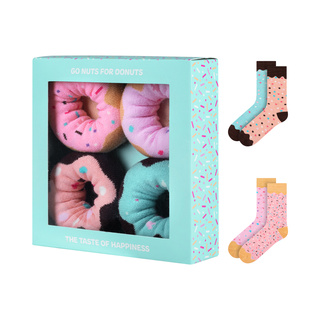 Dámske ponožky SOXO Donuts v krabičke - 2 páry