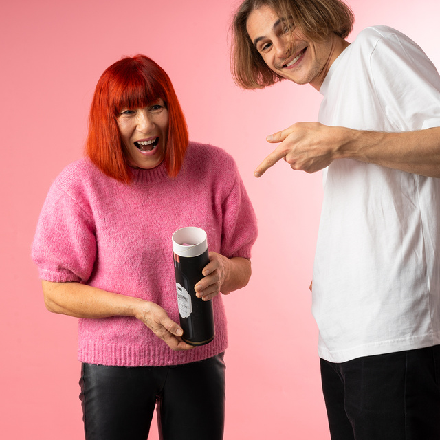 Dámske ponožky SOXO Red Wine v tube - 3 páry