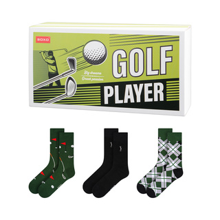 Farebné pánske ponožky SOXO Golf - 3 páry