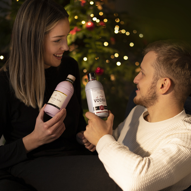 Farebné pánske ponožky SOXO GOOD STUFF Vodka vo fľaši vtipné bavlnené 