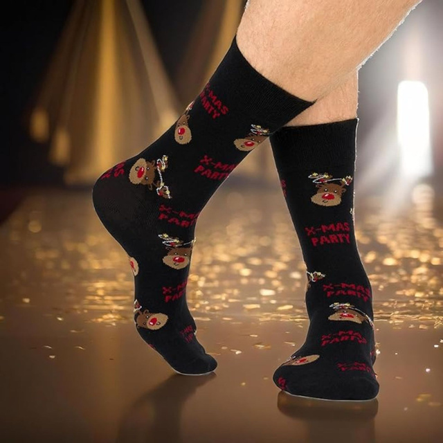 Soxo pánska darčeková súprava | 2x vianočné ponožky | 2x vianočné boxerky | darček na Mikuláša | pre Neho | Vtipný set