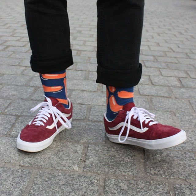 Farebné pánske ponožky SOXO GOOD STUFF Klobásky v tégliku veselé bavlnené 