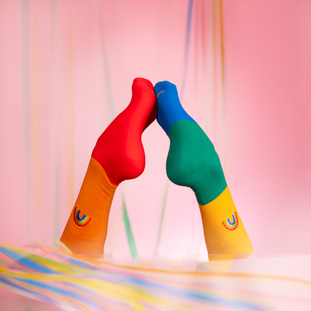 Dámske | Pánske ponožky  SOXO Duha v krabičke