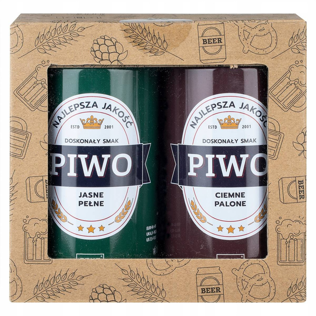 Sada 2x SOXO GOOD STUFF farebných pánskych ponožiek, vtipné pivo v plechovke ako darček