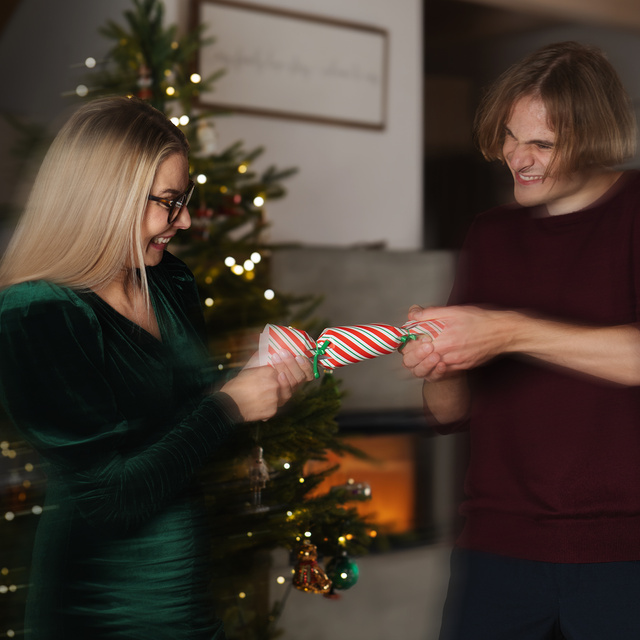 Pánske a dámske vianočné ponožky Soxo v balení