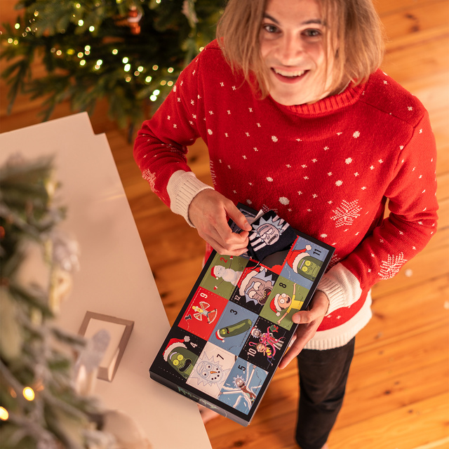 Adventný Kalendár s Ponožkami Rick and Morty 6-pack