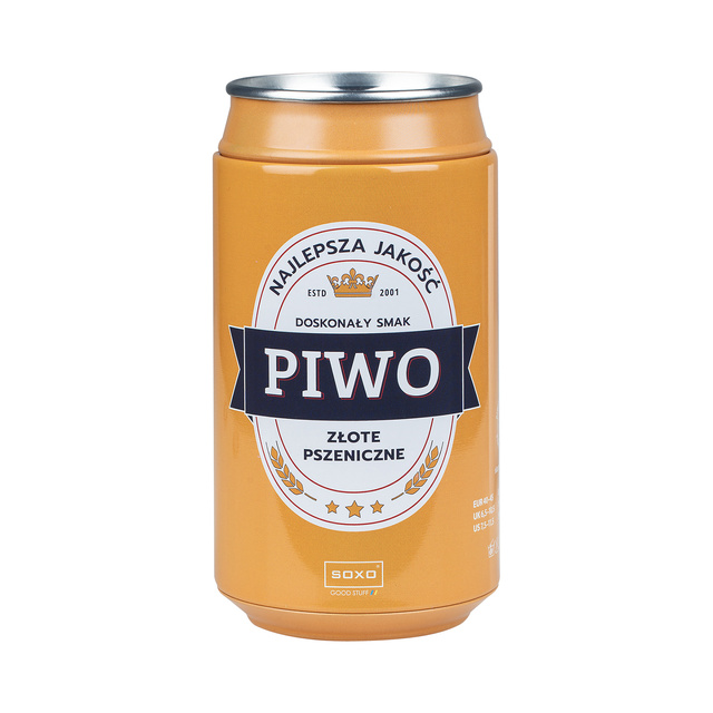 Farebné pánske ponožky SOXO GOOD STUFF vtipné zlaté pšeničné pivo v plechovke ako darček