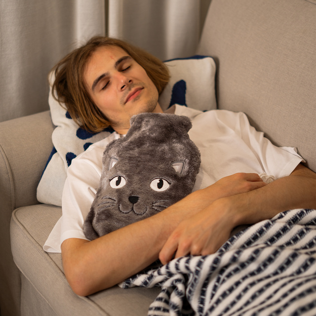 Termofor s obalom s motívom mačky 3,5 l