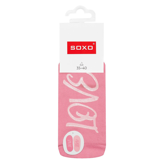 Dámske ponožky SOXO s nápismi love hate