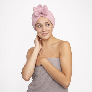 Kúpací turban MOMO WAY ružový | uterák