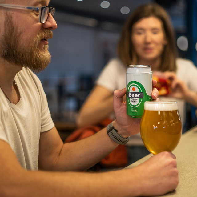 Darček pre otca: 1x Farebné pivové pánske ponožky SOXO a 1x Pánske ponožky s nápisom "Super Dad" a 1x pánske ponožky Superman