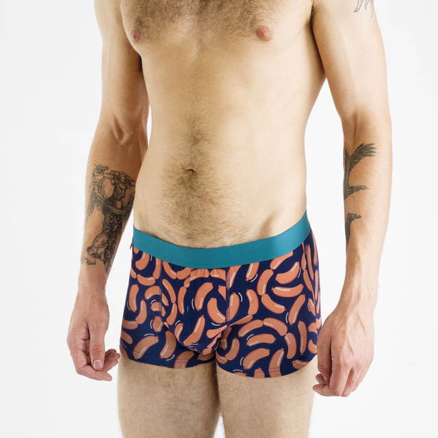 Pánske boxerky párky v plechovke SOXO | Vtipný darček | Deň chlapcov | Bavlnené nohavičky pre neho | Kuracie párky