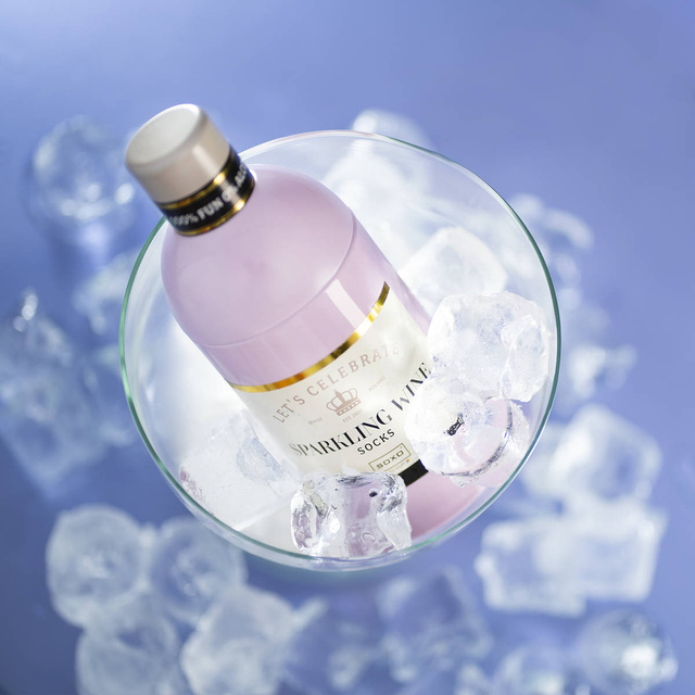 Dámske ponožky SOXO Sparkling Wine vo fľaši