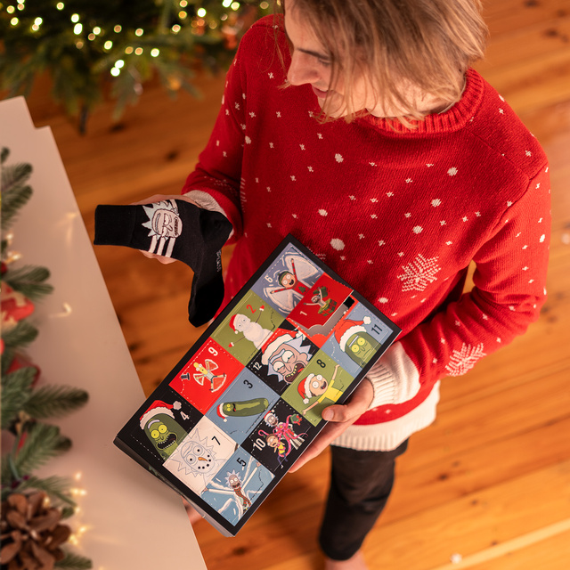 Adventný Kalendár s Ponožkami Rick and Morty 6-pack