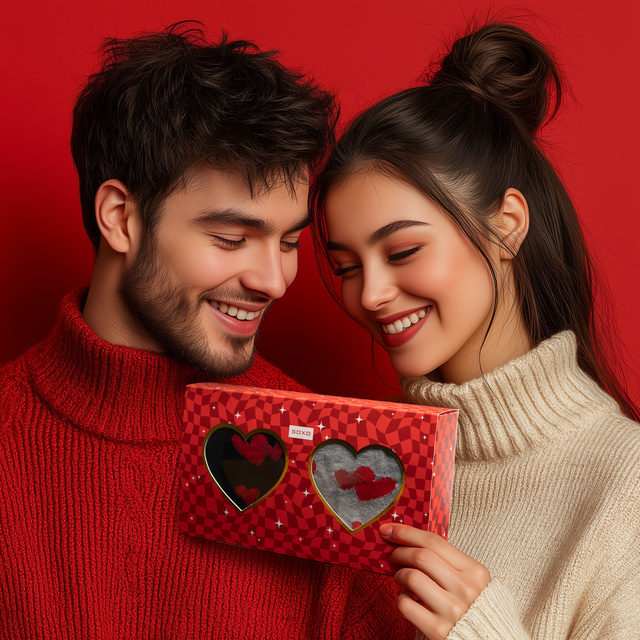 Pánske ponožky SOXO Srdcia - 2 páry