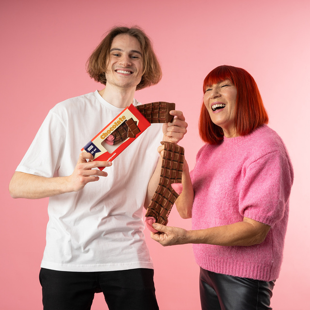 Dámske ponožky SOXO tabuľka čokolády