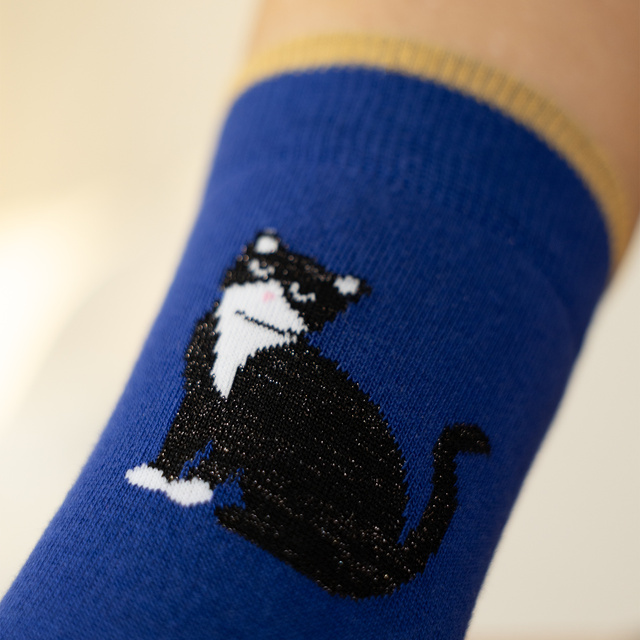 Dámske ponožky SOXO mačičky v balení - 3 páry