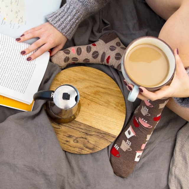 Sada 5x Farebné dámske ponožky SOXO nezhodné Pizza