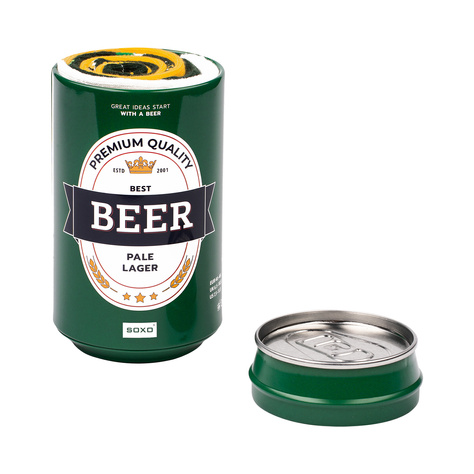 Farebné pánske ponožky SOXO GOOD STUFF vtipné pivo Pale Lager v plechovke ako darček