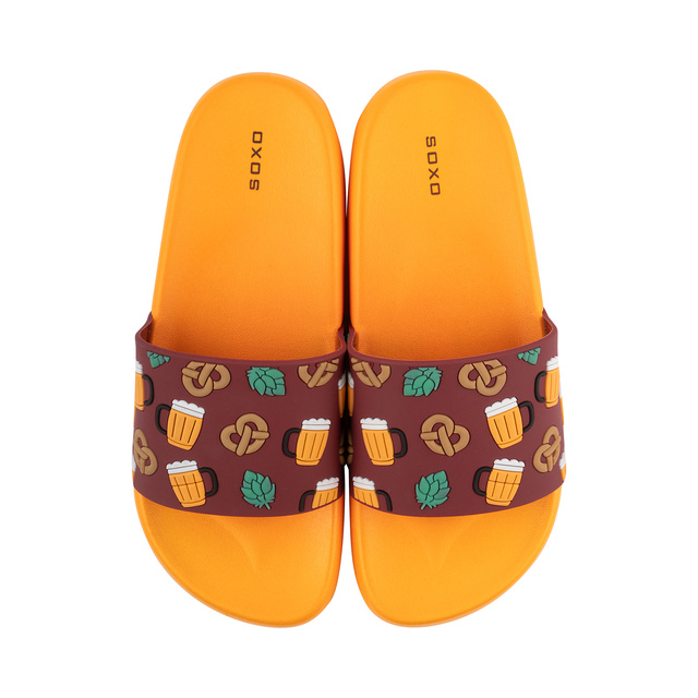 Dámske a pánske prémiové plážové žabky SOXO Pivo | Ideálne na letnú dovolenku a kúpalisko | Guma