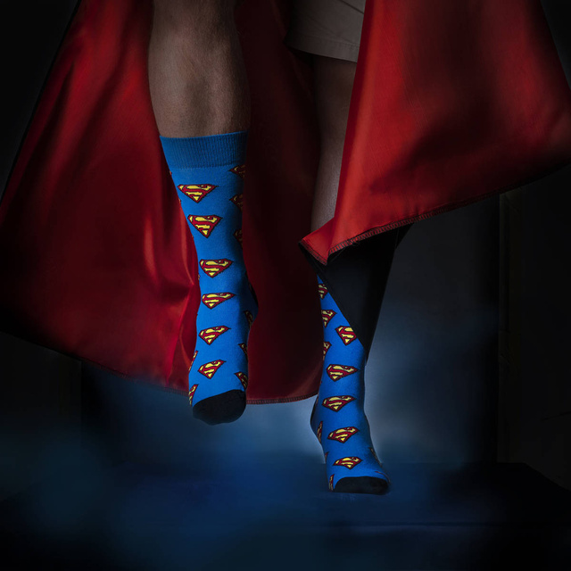 Pánske ponožky SOXO Superman DC COMICS - 4 páry