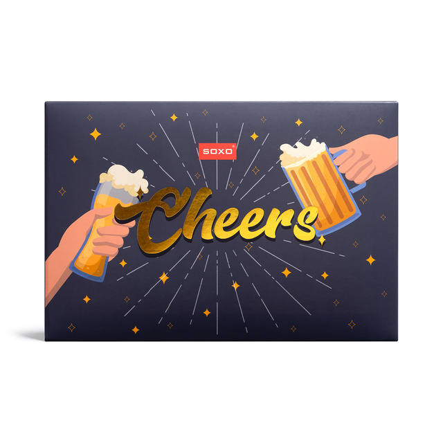 Sada pánskych ponožiek SOXO Cheers – 2 páry a otvárač