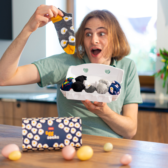 Farebné pánske a dámske ponožky SOXO prelisované - 5 párov