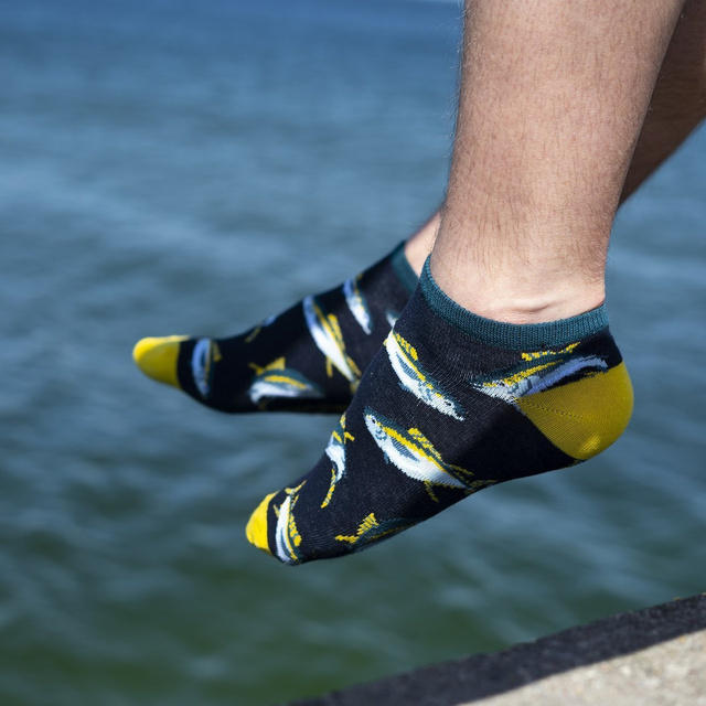 Pánske ponožky SOXO GOOD STUFF vtipné tuniak v plechovke nápad na darček